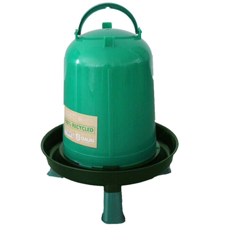 Abbeveratoio per uccelli con gambe plastica riciclata ecologica 8L