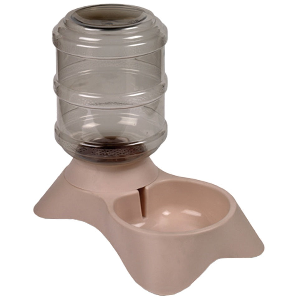 Distributore d'acqua snoopy per cani e gatti capacità 3,8L base antigoccia ciotola trasparente in plastica