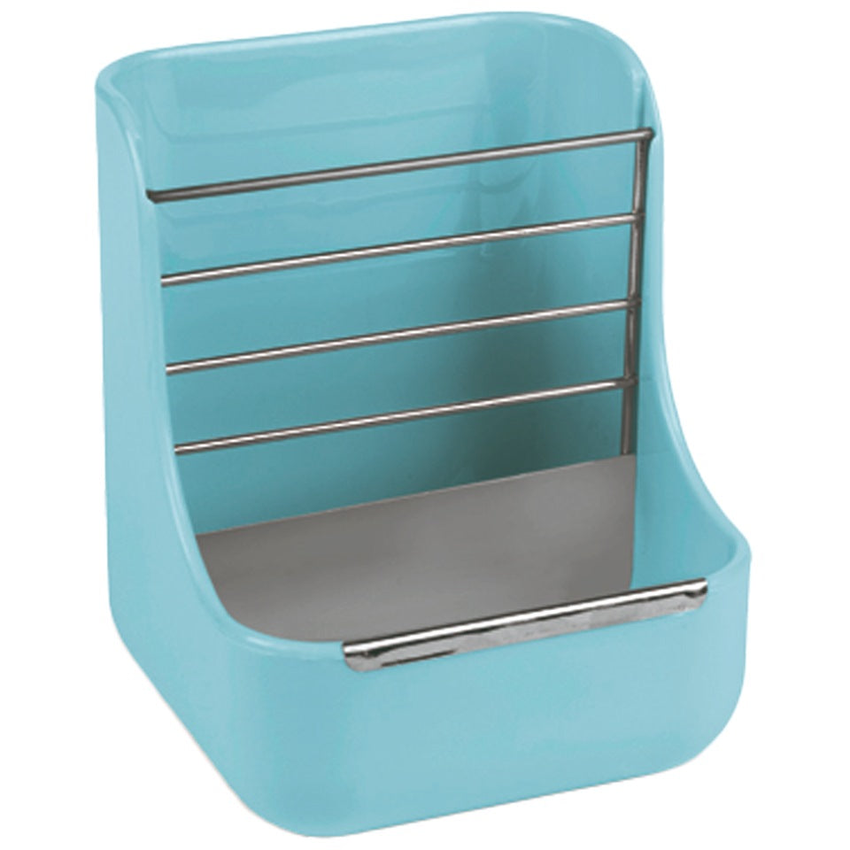 Mangiatoia per conigli e roditori doppio scomparto per fieno e cibo