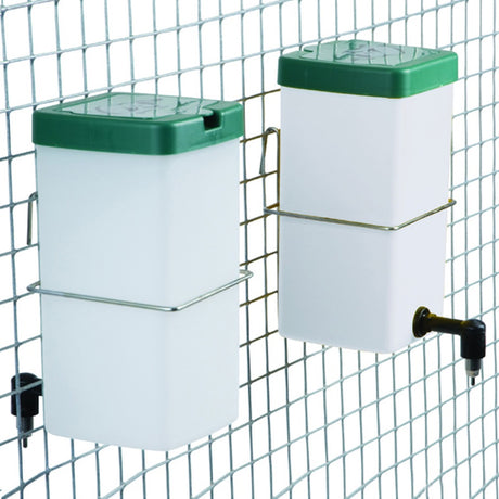 Abbeveratoio a tettarella con bottiglia da 1L per conigli serbatoio trasparente con morsetto e beccuccio