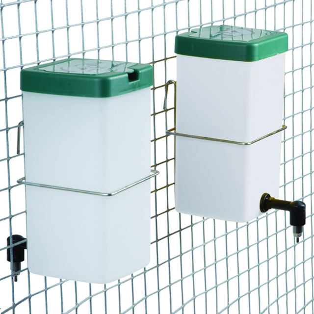 Abbeveratoio a tettarella con bottiglia da 1L per conigli serbatoio trasparente con morsetto e beccuccio