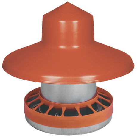 Mangiatoia per pollame da 10kg kit con coperchio antipioggia e anello antispreco