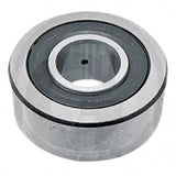 Immagine del rullo completo per pressa Krone con asse, dado M14 e rondelle, ricambio resistente per pressa agricola.