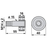 Rullo Completo di Ricambio per Pressa Krone