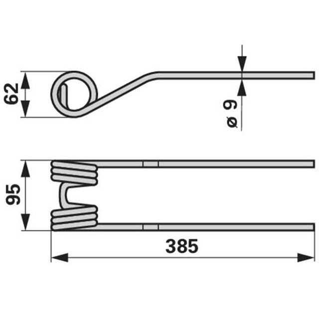 Dente per Spandivoltafieno Nero Profondo Compatibile con Olivi