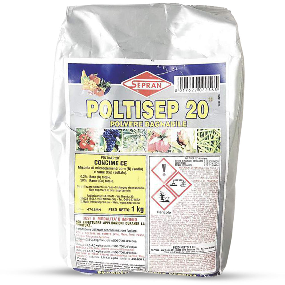 POLTISEP 20RR Concime Fogliare con Microelementi - 1kg