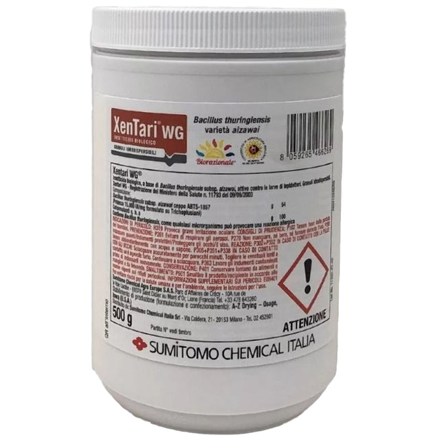 Sumitomo Xentari WG 500g P.S. – Insetticida Biologico per il Controllo dei Lepidotteri