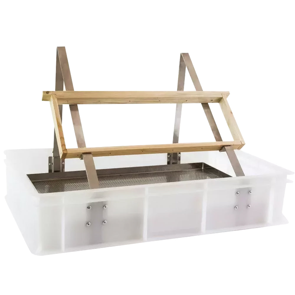 Banco Disopercolatore da Tavolo con Vasca in Plastica Alimentare 600x400x130 mm – Ideale per Smielatura