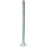 Palo Quadrato con Piastra di Base – Supporto in Acciaio Zincato 60mm