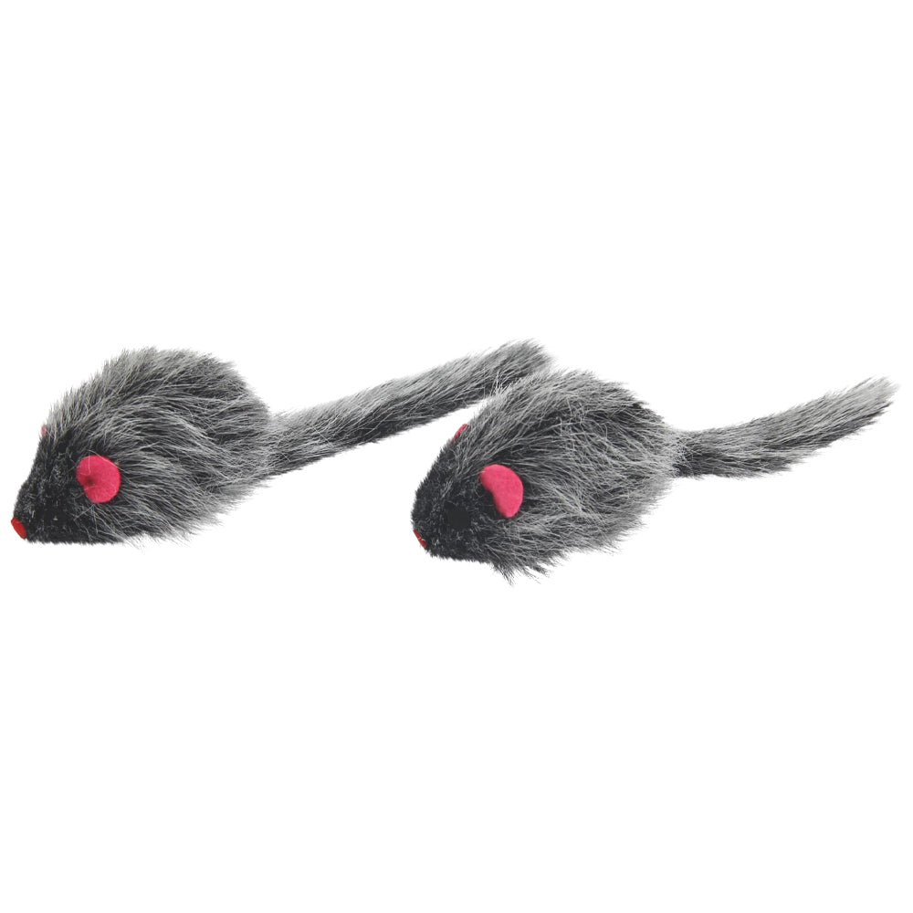 Topi Giocattolo con Pelo Lungo per Gatti – 2 Pezzi