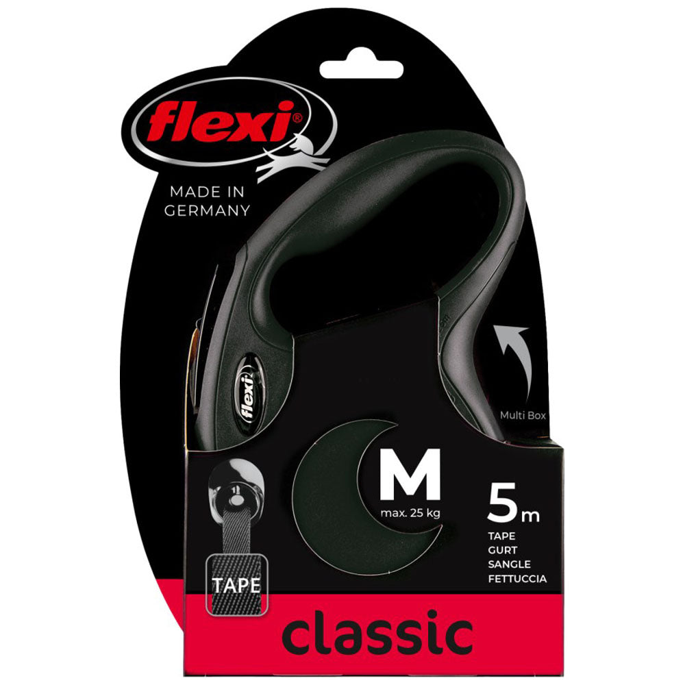 Flexi Classic Cinghia 5m con sistema di frenata breve LED e Multi Box