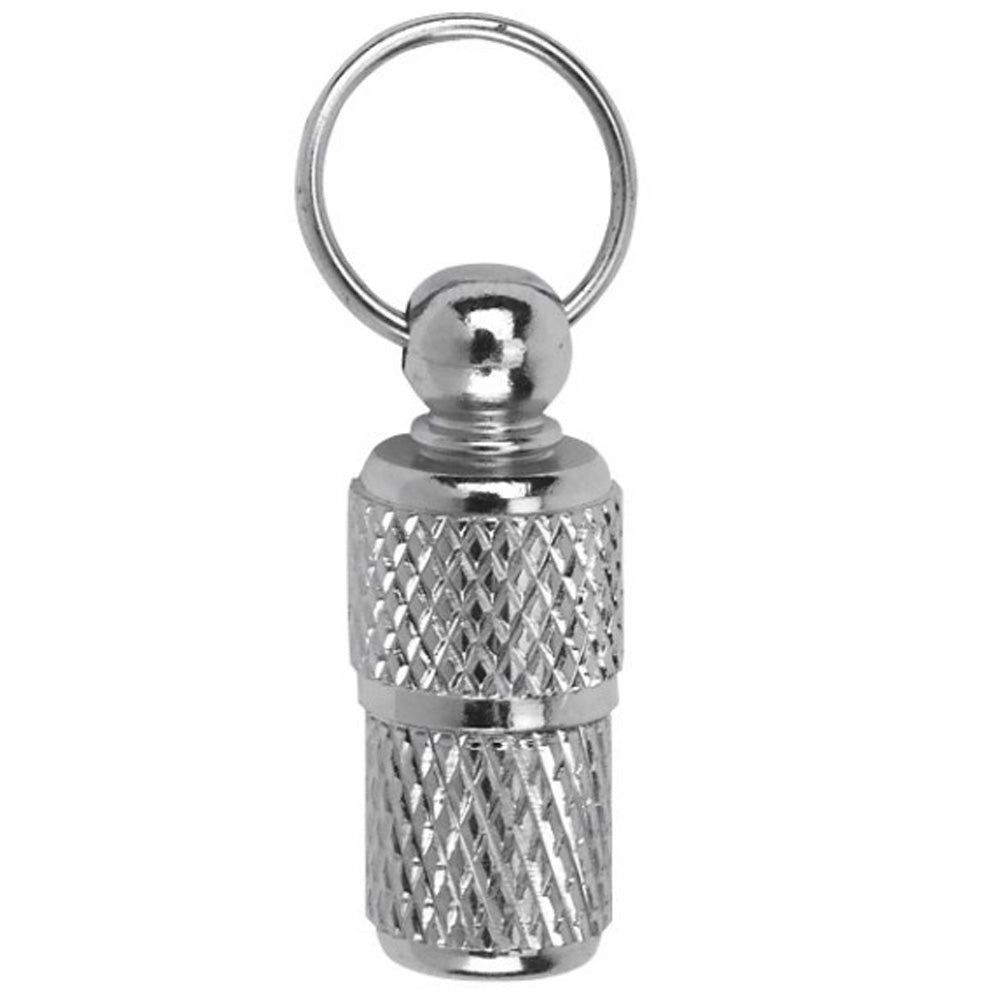 Tubo porta indirizzo in metallo per collare gatto