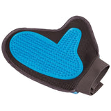 Guanto per la cura del pelo e la rimozione di pelucchi per cani – 23cm, blu/antracite
