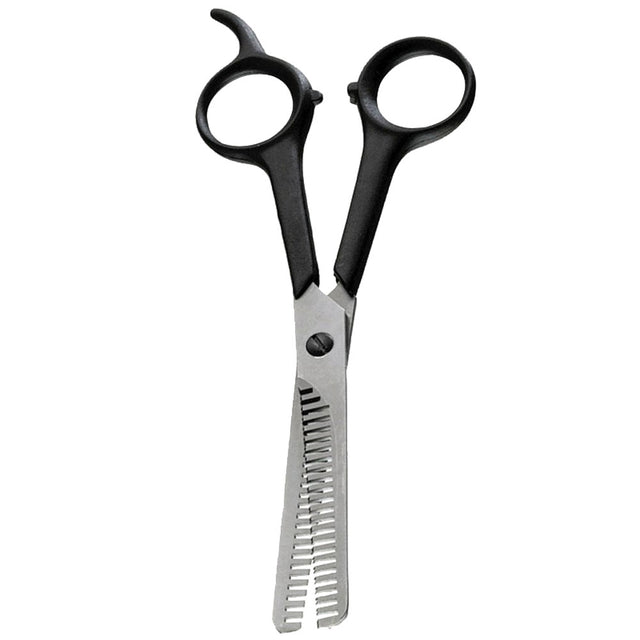 Forbice sfoltitrice dentellata su due lati per toelettatura cane 17cm