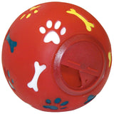 Palla snack per cani diametro 11cm rosso