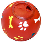 Palla snack per cani diametro 11cm rosso