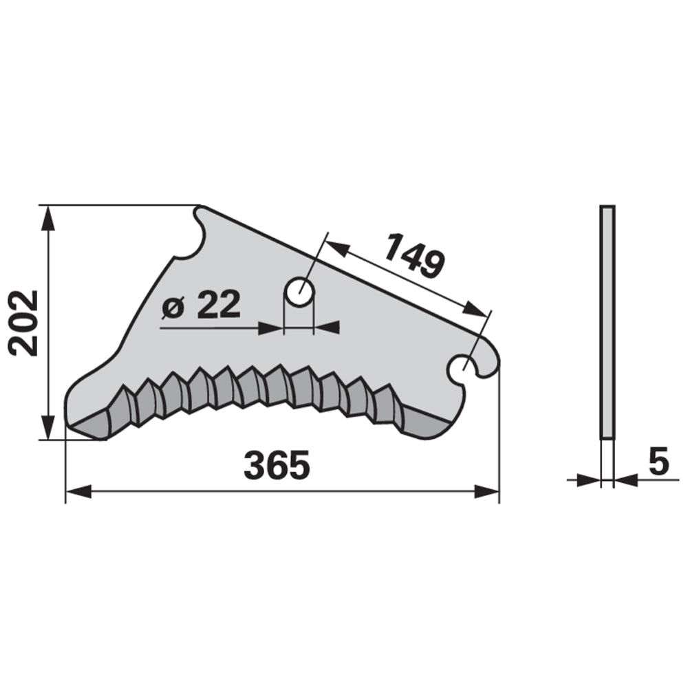 Lama per Fienatrice John Deere CC52821