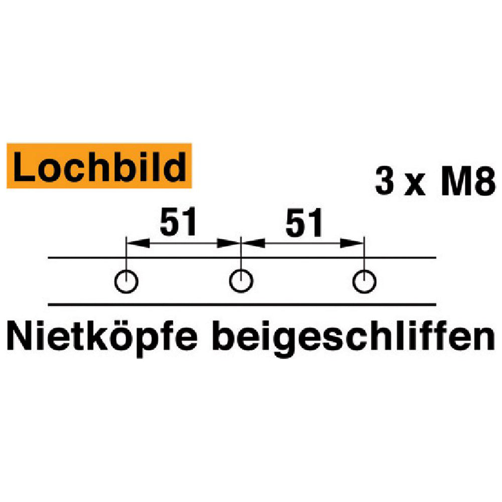 Lama falciante superiore e inferiore, L 158 cm, 31 lame, ESN