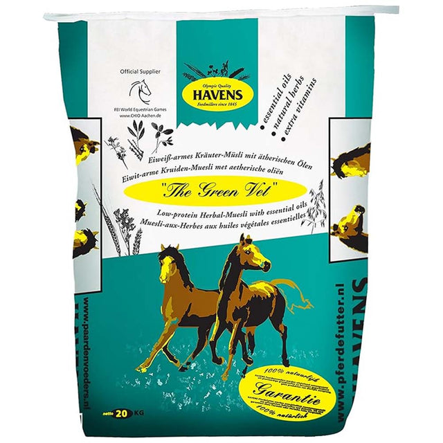 Green Vet Mangime Muesli Salutare e Profumato per Cavalli 20kg