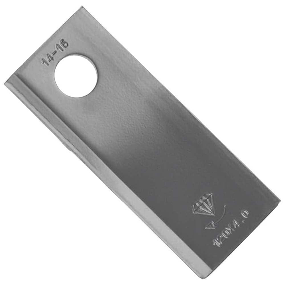 Lame falciatrice rotativa destra e sinistra 120x49x4mm Ø21mm – 25pz