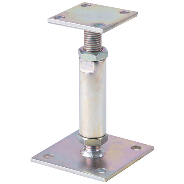 Supporto palo regolabile zincato 150–190mm