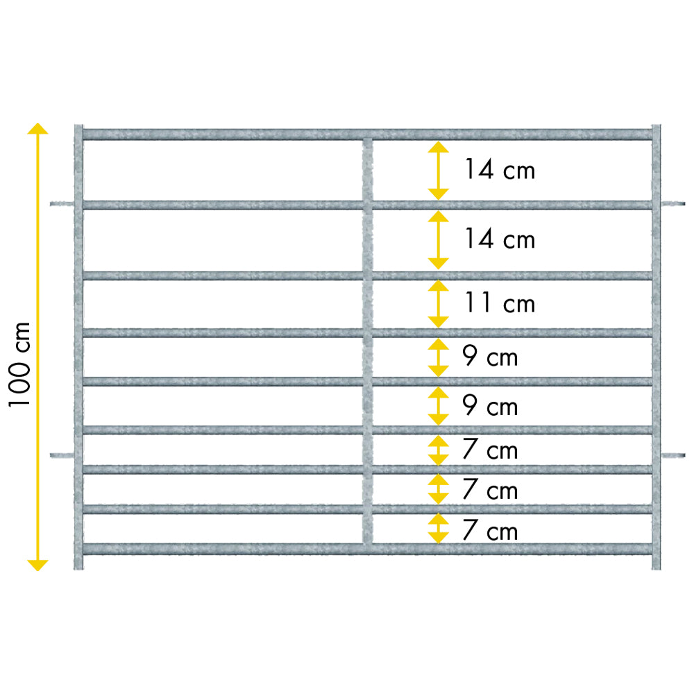 Divisoristalla per pecore – 9 sbarre facile montaggio