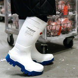 Dunlop FieldPRO Thermo+ stivali di sicurezza purofort bianco/blu
