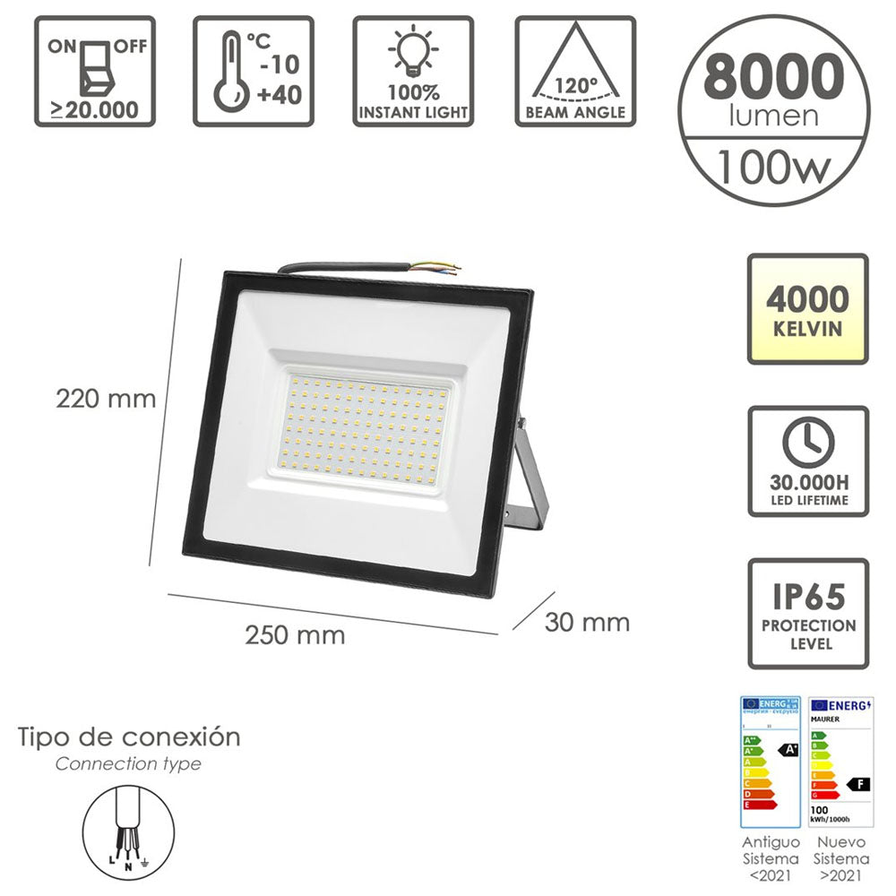 Faretto LED Crystal IP65 luce bianca alta efficienza