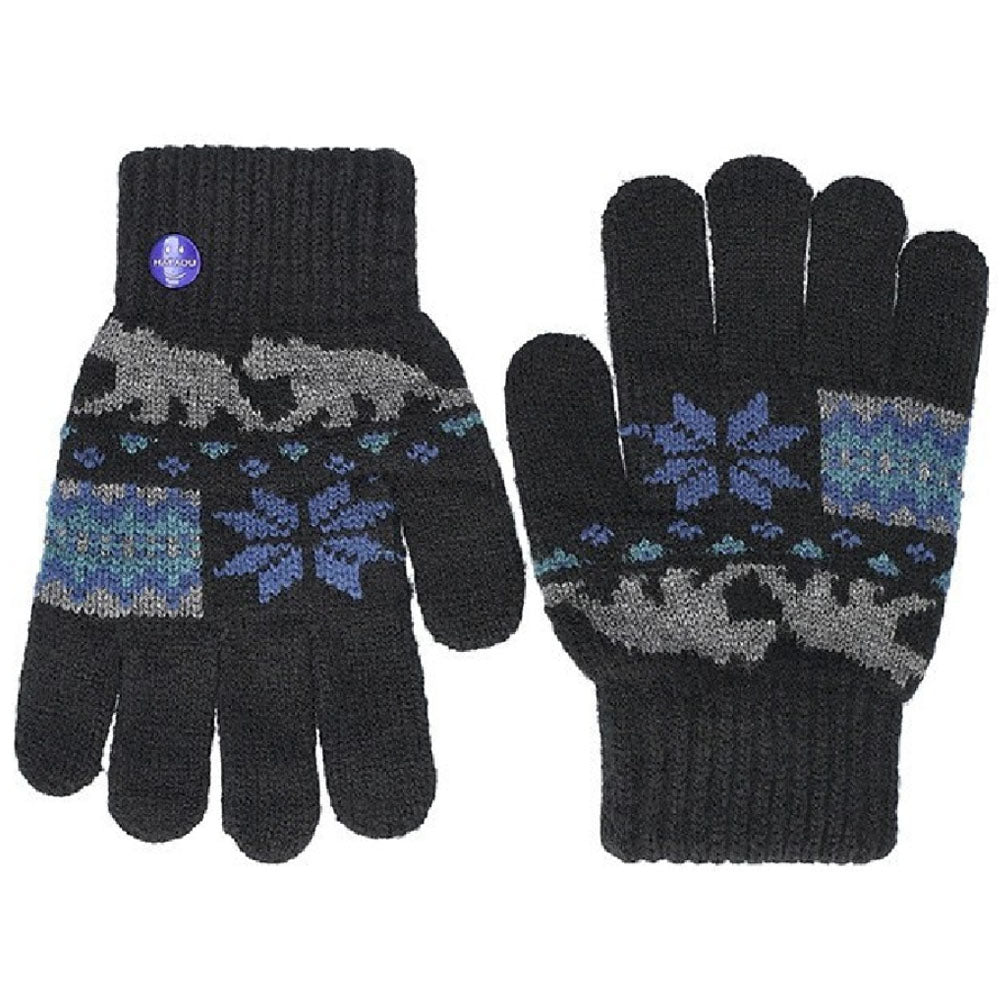 Guanti da lavoro per bambini assortiti nero e blu fantasia