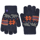 Guanti da lavoro per bambini assortiti nero e blu fantasia