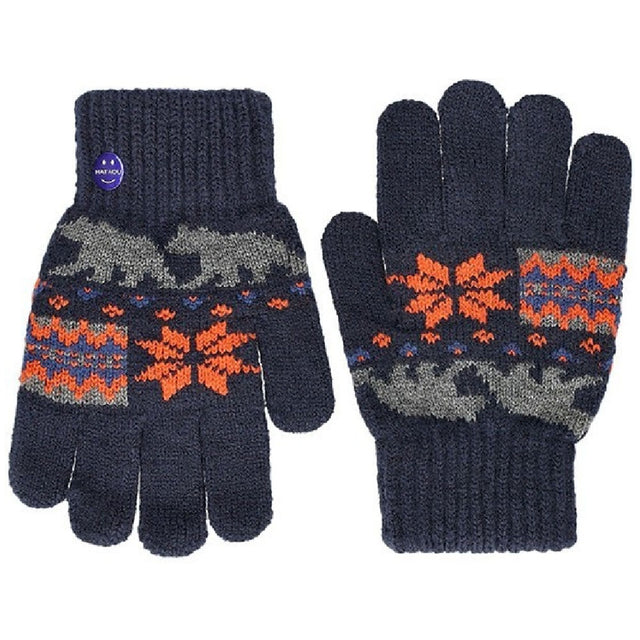 Guanti da lavoro per bambini assortiti nero e blu fantasia