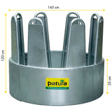 Rastrelliera rotonda per fieno per cavalli - 8 posti per l'alimentazione