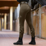 Gemma Polo Leather Belt with Tricolor Detail