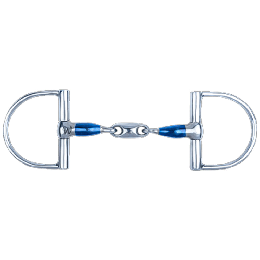 D-Ring Sweet Iron Bit Double Jointed Anatomical for Horses
