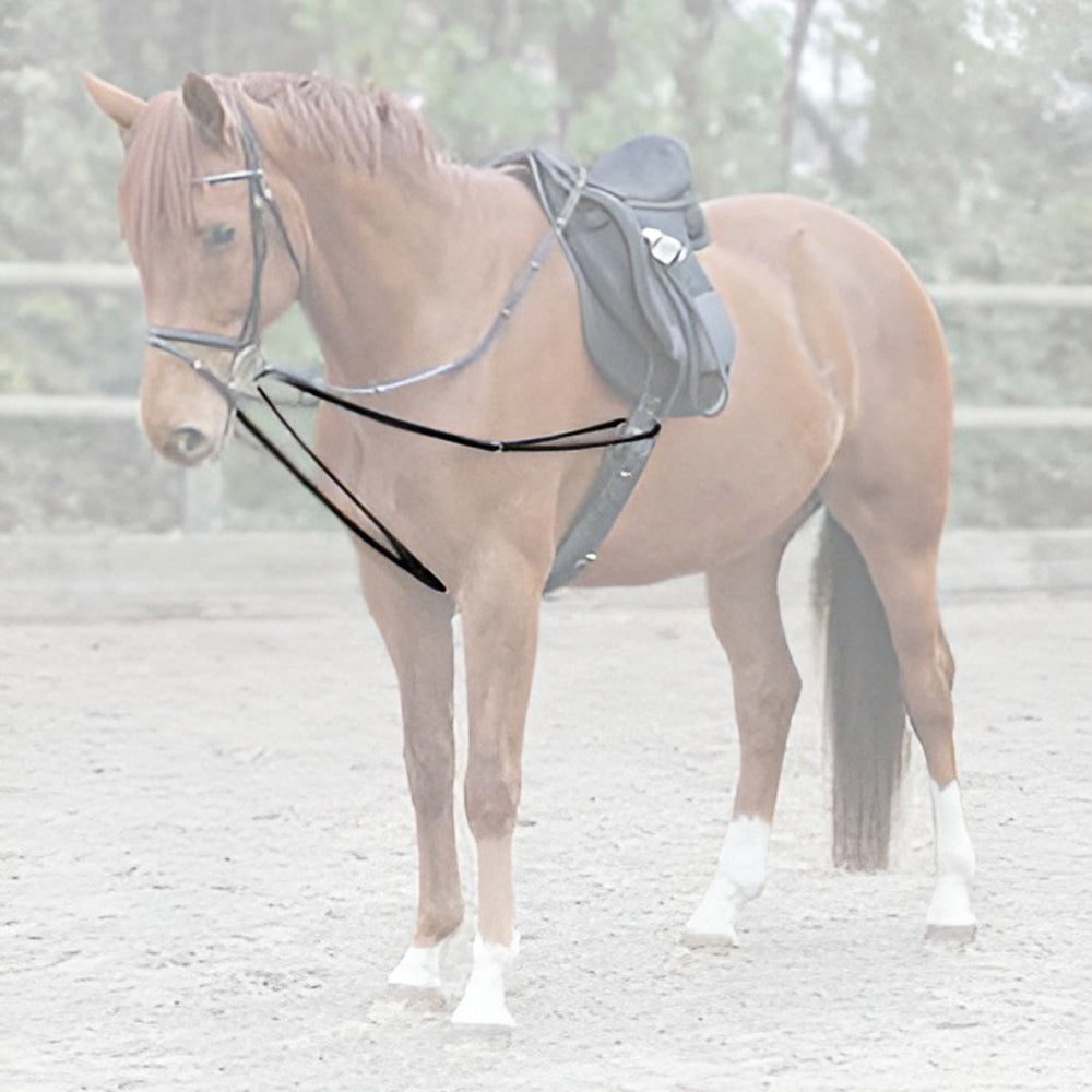 X-Line Triangle Reins Black for Horses