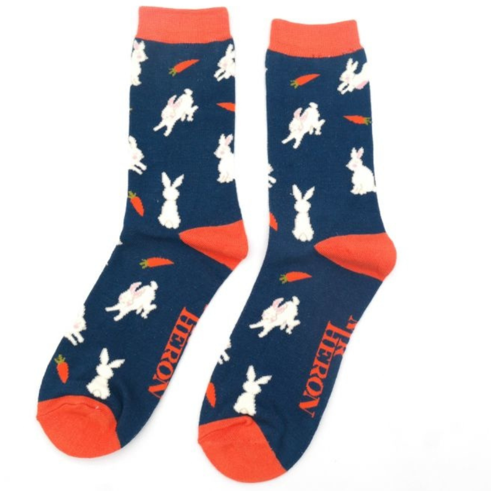 Herrensocken Bambus Miss Sparrow - Hase & Karotte