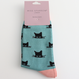Women’s Bamboo Socks Miss Sparrow – Cat