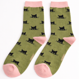 Calze da donna in bambù Miss Sparrow – Gatto