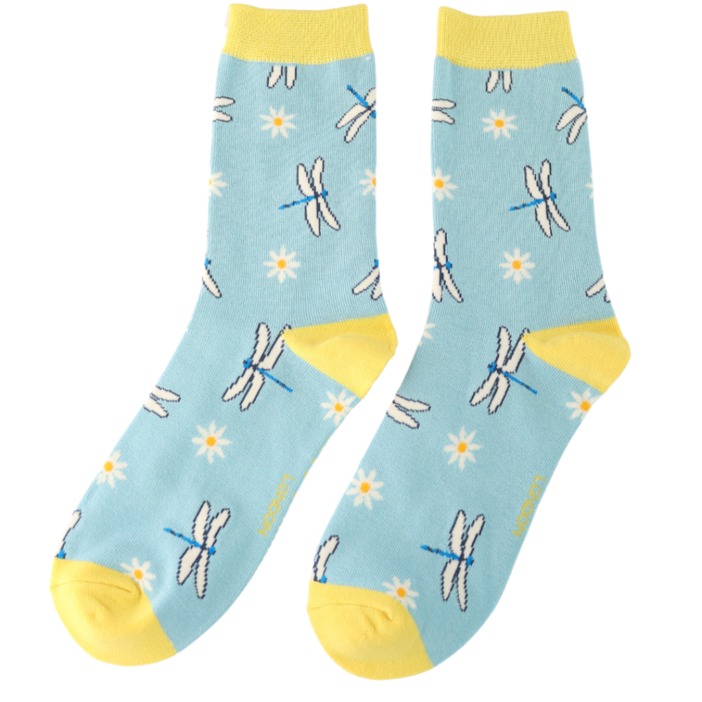 Women’s Bamboo Socks Miss Sparrow – Dragonflies