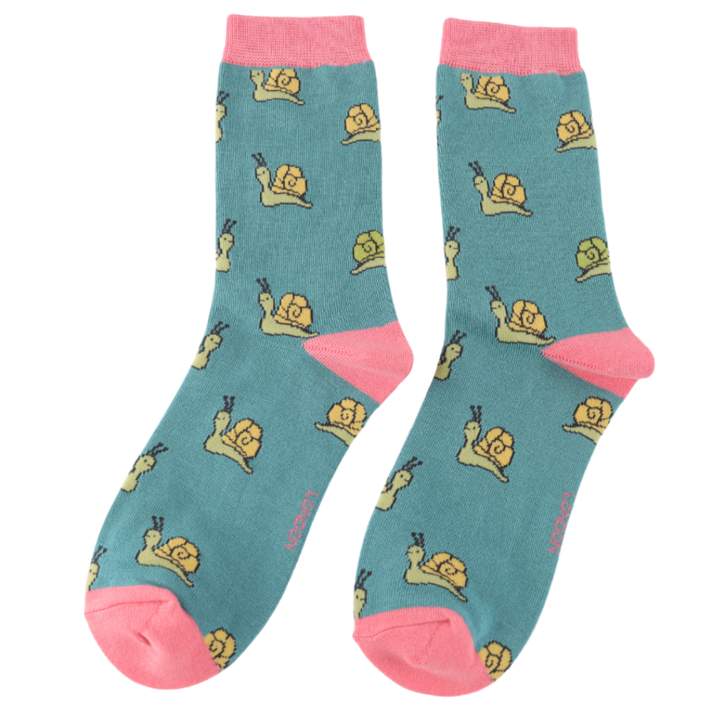 Ladies Bamboo Socks Miss Sparrow – Snail