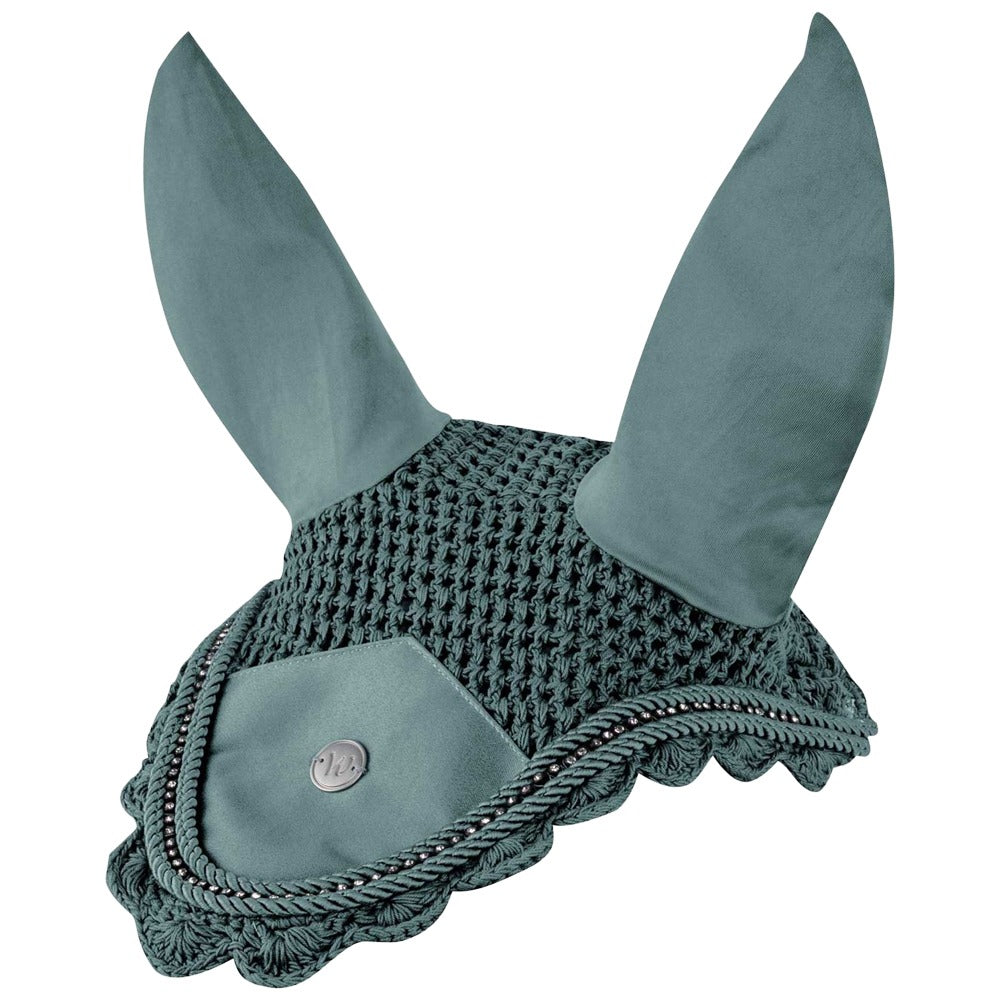 Cuffietta anti‑mosche Turin verde pino – pesca