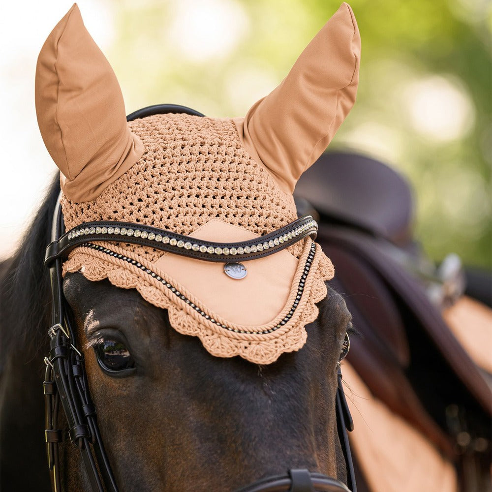 Cuffietta anti‑mosche Turin verde pino – pesca