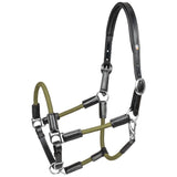 Cavezza in cuoio X-Line Nevada nero/verde