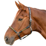 Cavezza in cuoio X-Line Nevada nero/verde