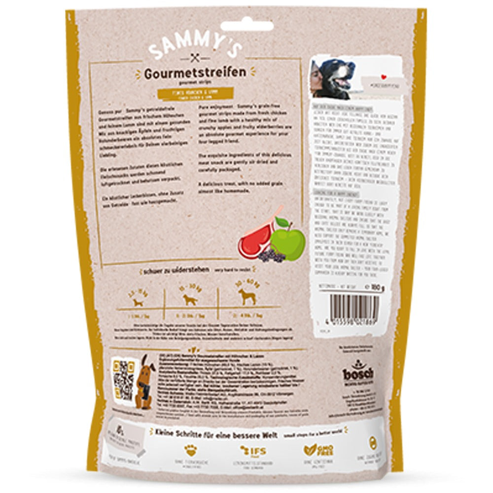 Bosch Sammy’s Strisce Gourmet Snack per Cani Pollo e Agnello