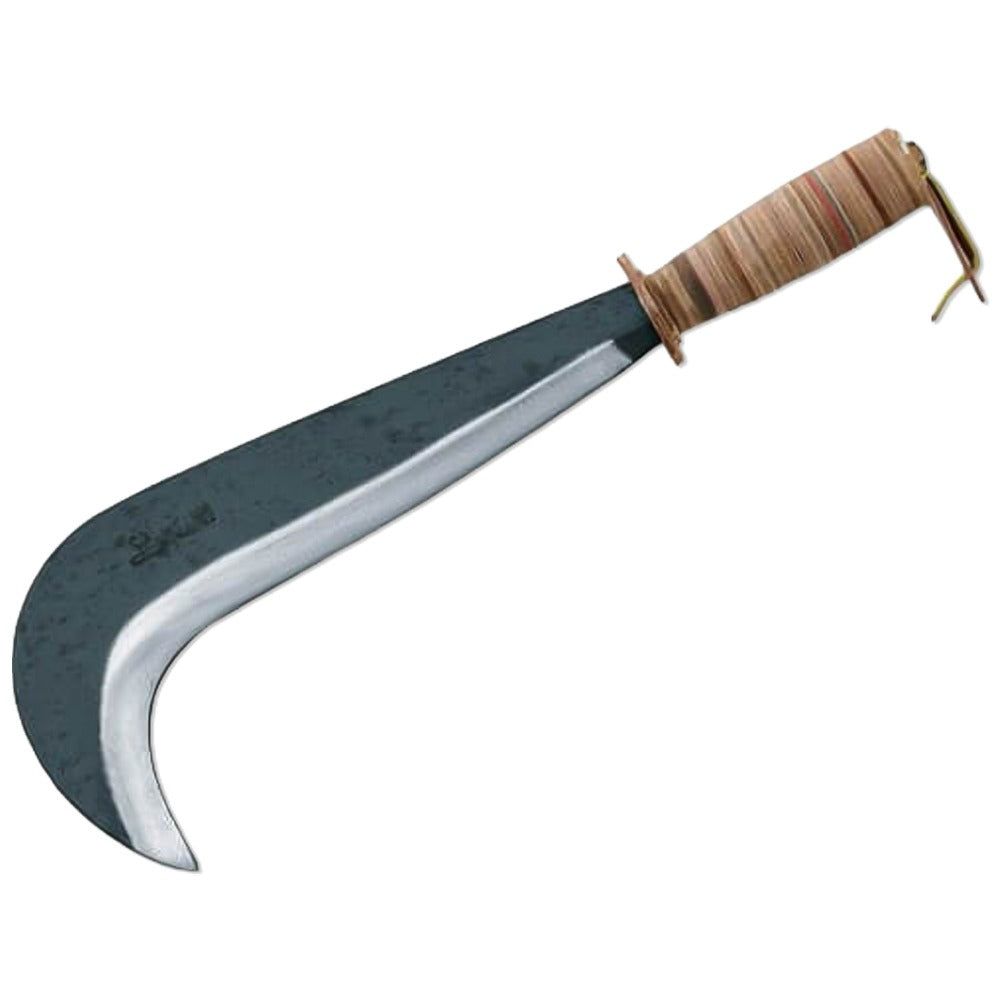 Bergamo Pruning Knife with Leather Handle and Hook, 28cm