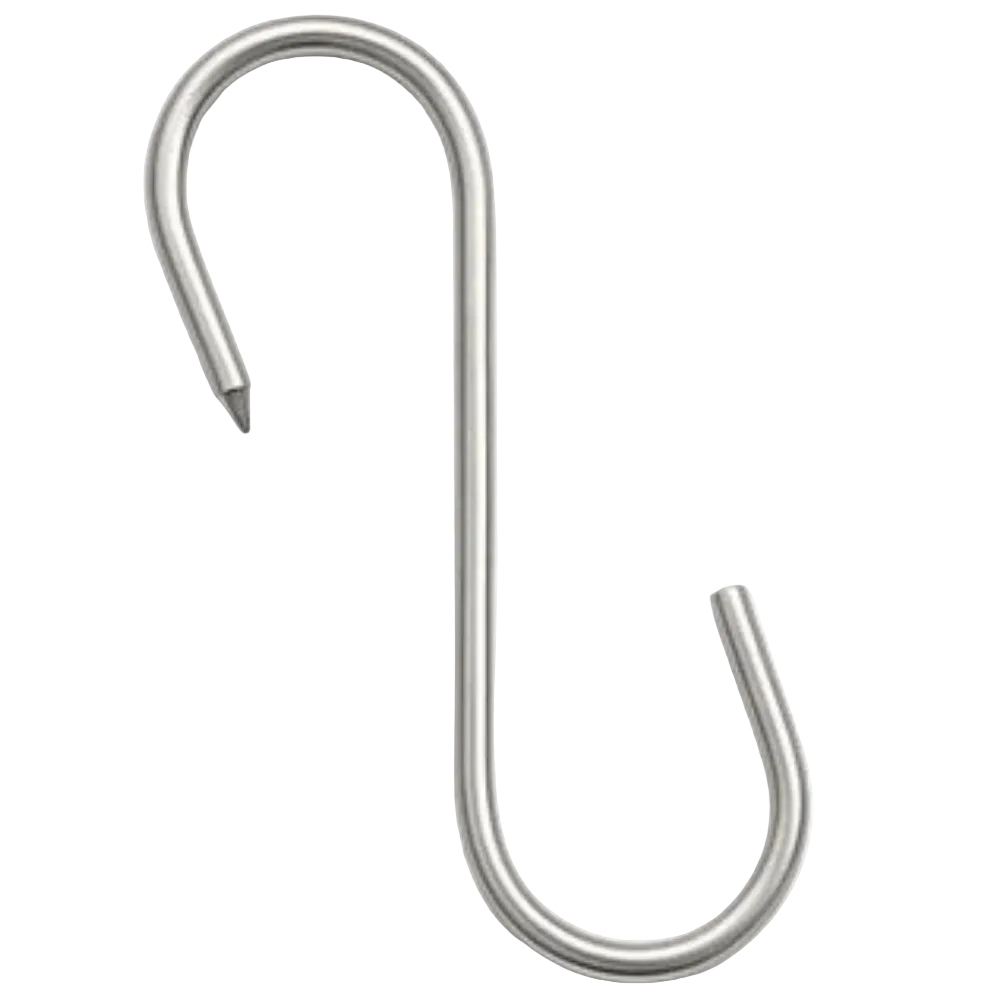 Gancio da macelleria inox 18 x 0,8cm