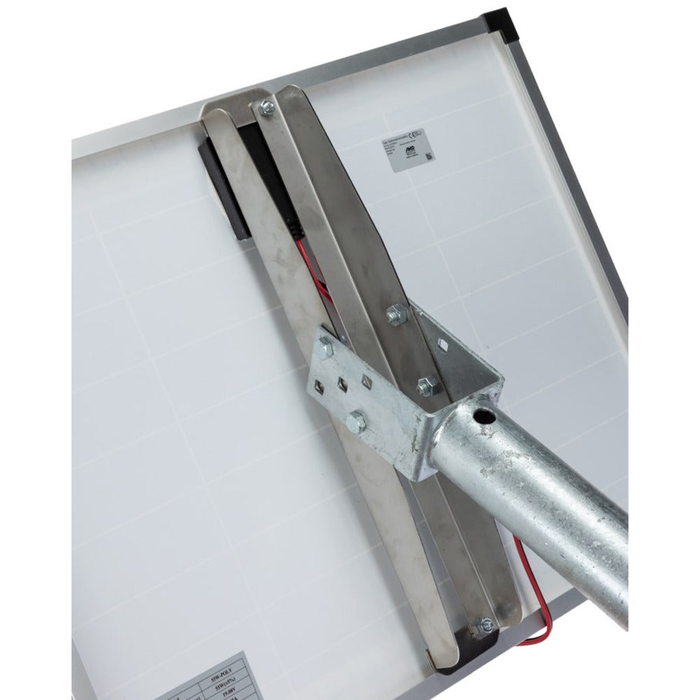 Kerbl Solarmodul 55 W mit Laderegler und MC4-Anschluss