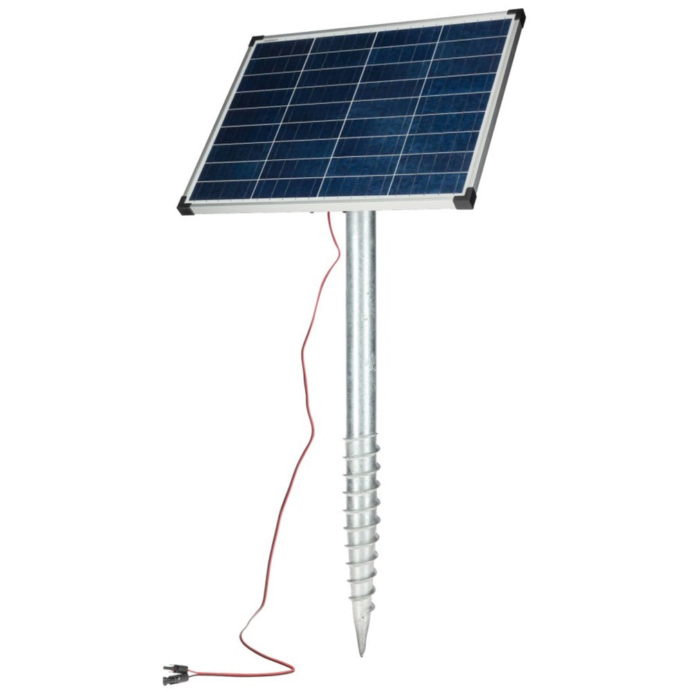 Kerbl Solarmodul 55 W mit Laderegler und MC4-Anschluss