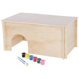 Nagerhaus zum Bemalen 50x29x24cm